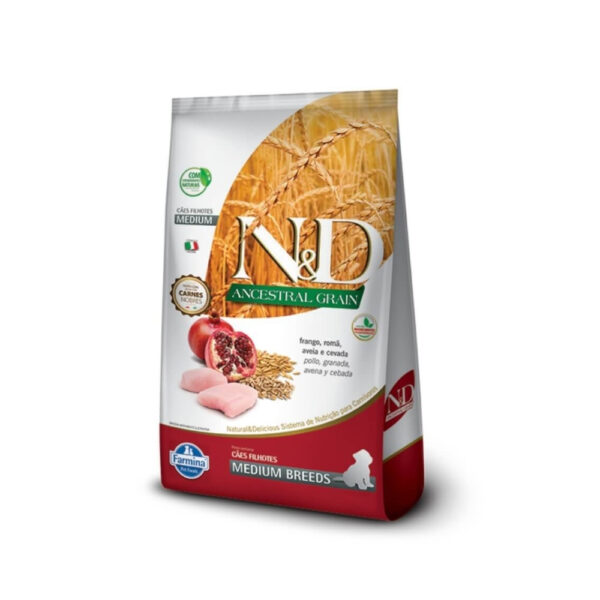 N&D ANCESTRAL GRAIN CANINE FRANGO PUPPY MEDIUM 2.5KG