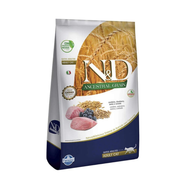 N&D ANCESTRAL GRAIN FELINE CORDERO ADULTO