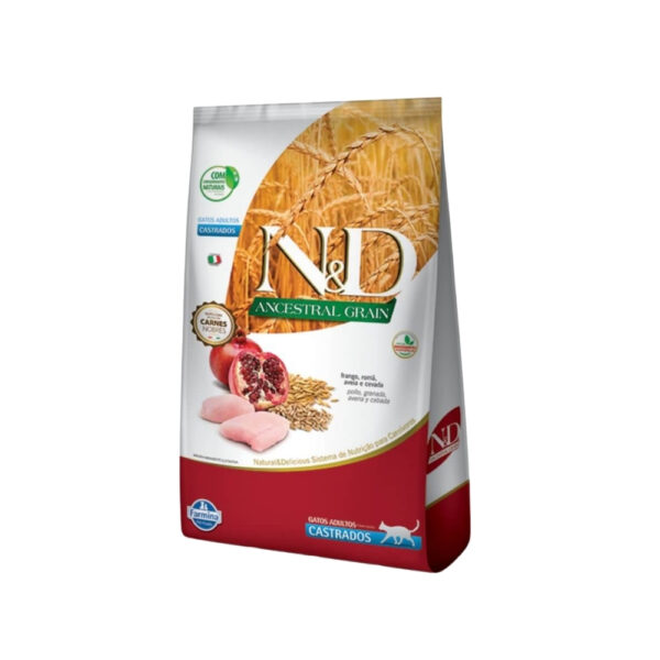 N&D ANCESTRAL GRAIN FELINE FRANGO ADULT CASTRADO
