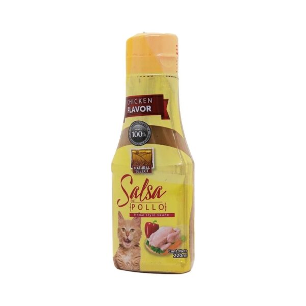 SALSA NATURAL SELECT SABOR A POLLO PARA GATO 220ML