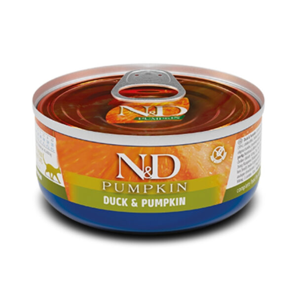 ALIMENTO HUMEDO PARA GATO EN LATA N&D DUCK & PUMPKIN 70 GRS