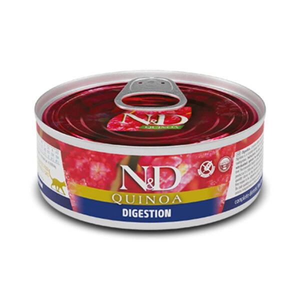 ALIMENTO HUMEDO PARA GATO EN LATA N&D DIGESTION 80GR