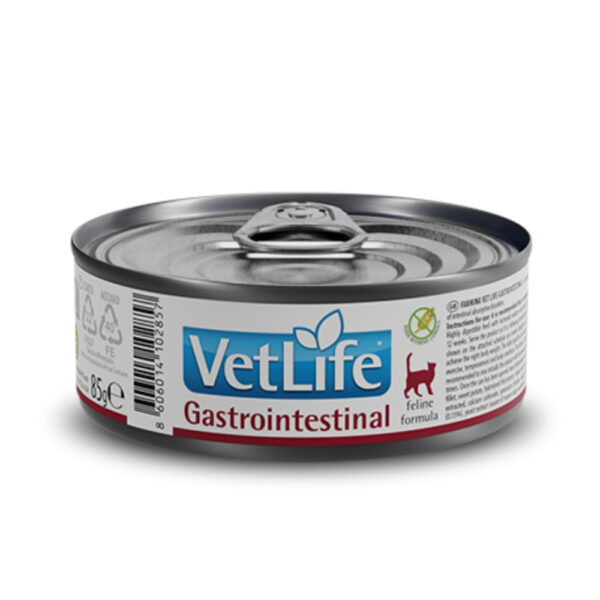 ALIMENTO HUMEDO PARA GATO EN LATA VET LIFE GASTROINTESTINAL 85GR