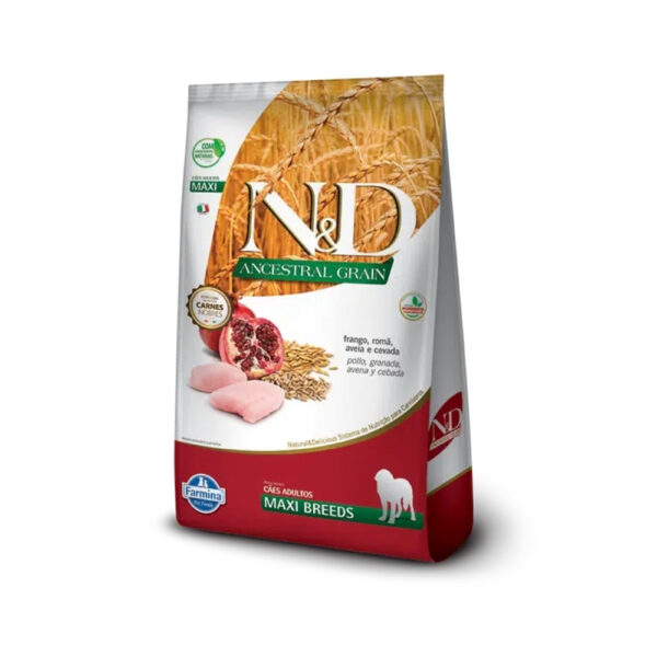 N&D ANCESTRAL GRAIN CANINE FRANGO ADULT MAXI 10.1KG